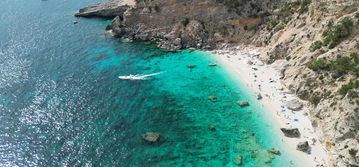 Panorama marino vicino a Tortolì e Arbatax